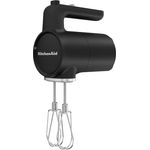 Kitchenaid Kabelloser handmixer I Kitchenaid Go I Kabellosen Handrührer mit 7 Geschwindigkeitsstufen ohne Akku I Schwarz