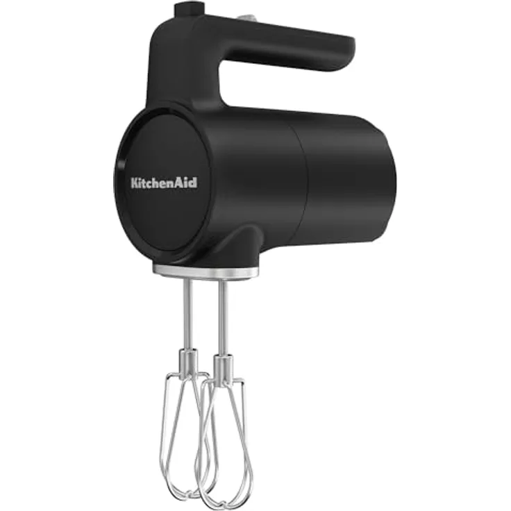 Kitchenaid Kabelloser handmixer I Kitchenaid Go I Kabellosen Handrührer mit 7 Geschwindigkeitsstufen ohne Akku I Schwarz