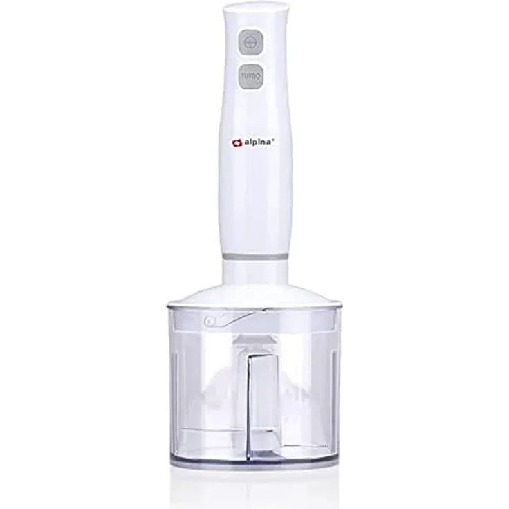 alpina Stabmixer-Set - Schneebesen/Zerkleinerer/Mixer - 230V 400W - Weiß