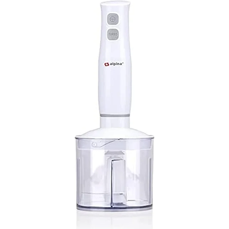 alpina Stabmixer-Set - Schneebesen/Zerkleinerer/Mixer - 230V 400W - Weiß – Bild 1