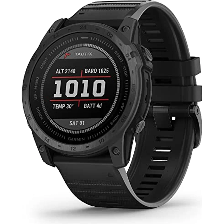 Garmin tactix® 7 – Standard Edition Uhr mit GPS-Armband aus Silikon, Art.-Nr. 010-02704-01, Schwarz – Bild 3