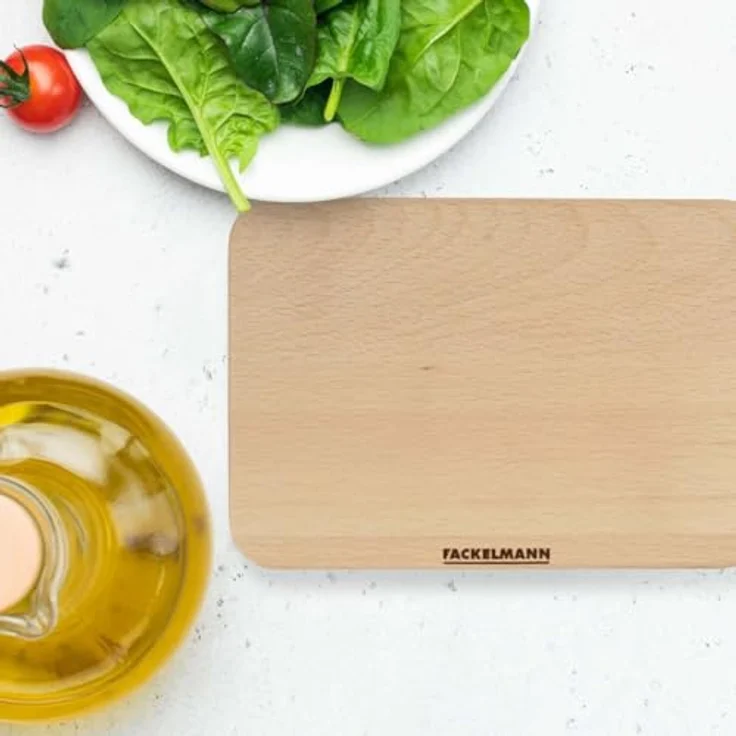 FACKELMANN 31123 Essbrett aus zertifiziertem Buchenholz, braun, ideal zum Frühstücken, robust und langlebig – Bild 4