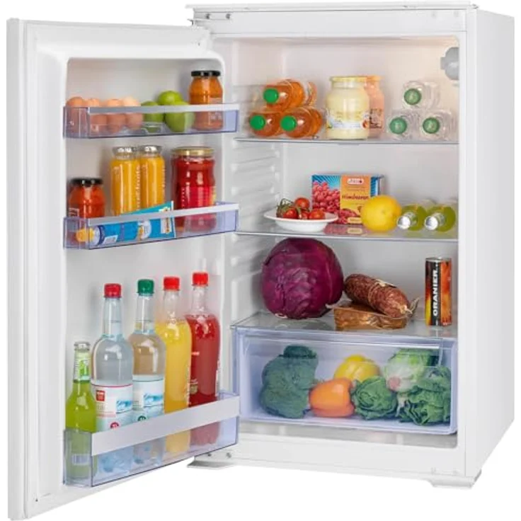 Oranier Einbau Kühlschrank 88 cm - kleiner halbhoher Vollraumkühler - 129 Liter Gesamtvolumen - Schlepptürtechnik Türanschlag wechselbar EKS208 – Bild 1