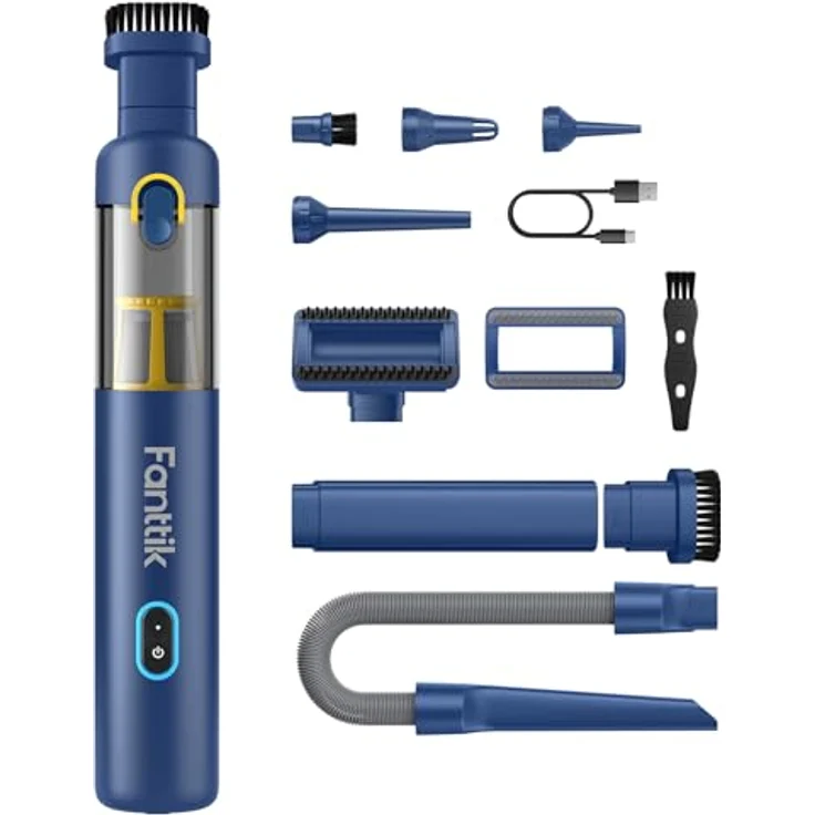 Fanttik V8 Blue, kabelloser Nass- und Trockensauger mit 19.000 Pa Saugleistung, 4-in-1 Funktionen und HEPA-Filter – Bild 1