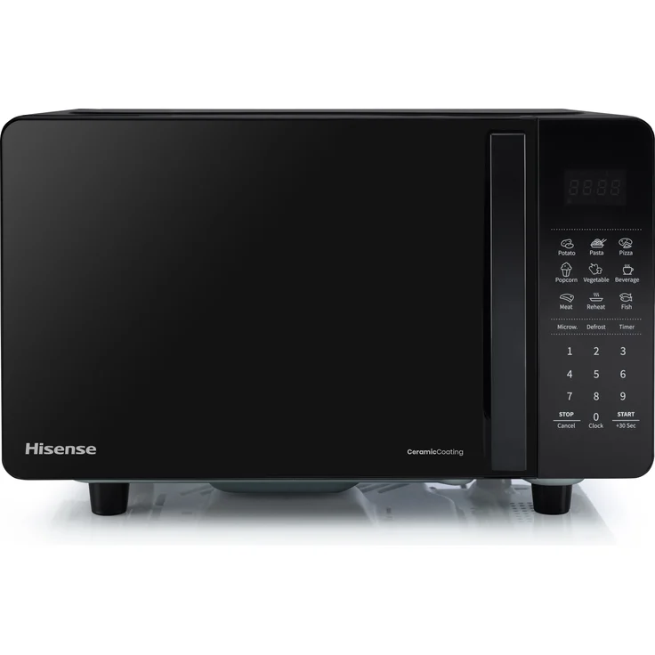 Hisense H20MOBS4HS, Mikrowelle mit 20 l, 700 W, Touch-Steuerung, Schwarz