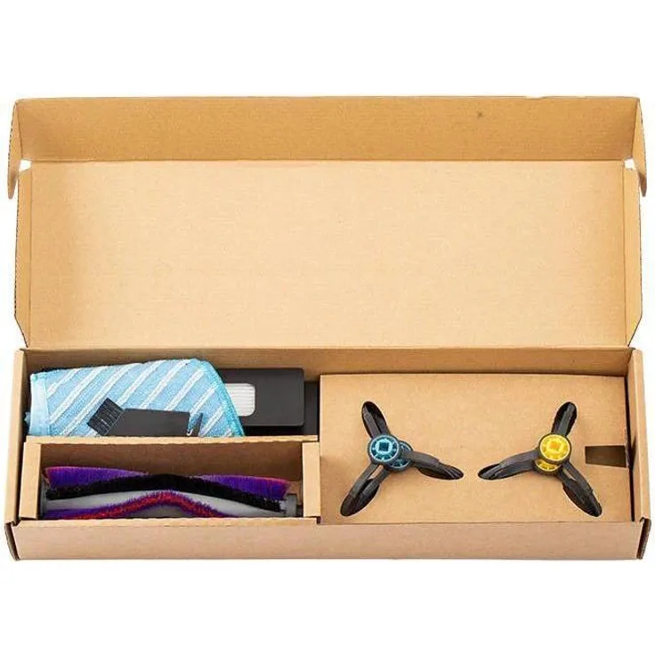 Midea M7 Zubehörset, 2x Seitenbürsten, 2x HEPA-Filter, 1x Mop-Tuch, 1x Hauptbürste, 1x Reinigungsbürste, für Midea M7 Staubsauger Roboter