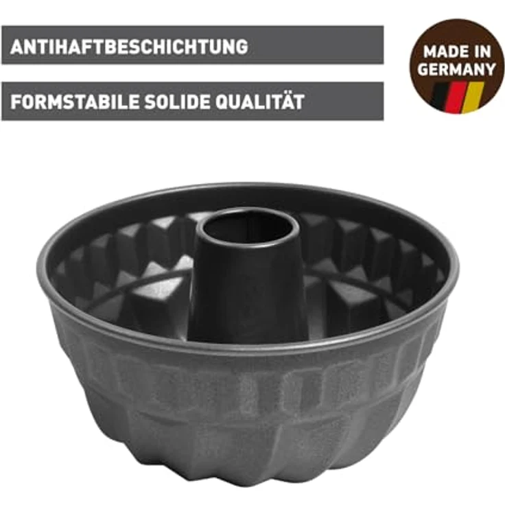 Kaiser Classic Bund-- Gugelhupfform, 24 cm, antihaftbeschichtet, gleichmäßige Bräunung mit Rezept – Bild 3