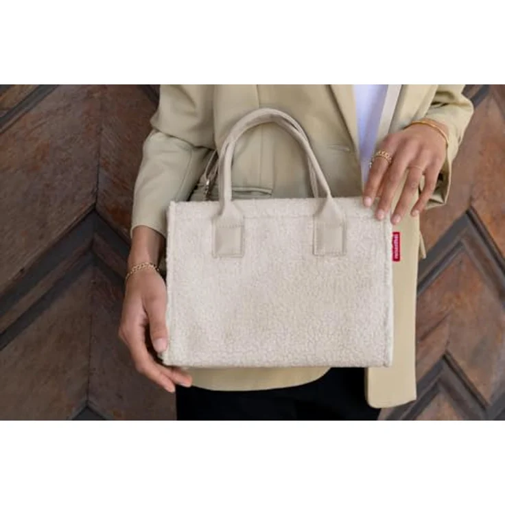 REISENTHEL® Daily Shopper, edle Einkaufstasche aus Polyester mit Trinkflaschenfach und abnehmbarem Umhängeriemen, schwarz – Bild 7