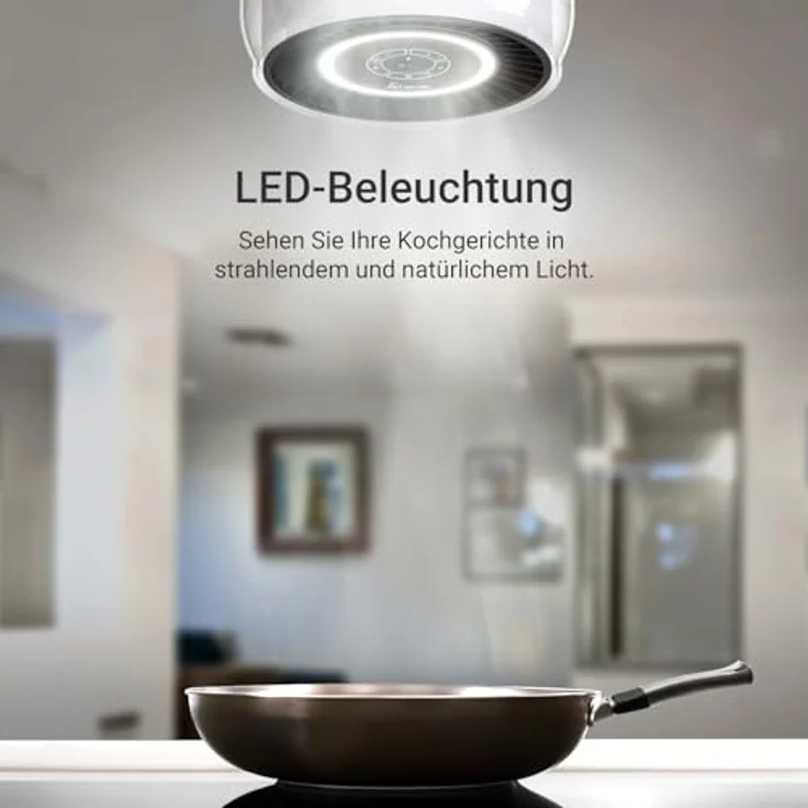 KKT KOLBE SHINE37, Dunstabzugshaube 37cm mit 9 Leistungsstufen, Gestensteuerung und Bluetooth-Lautsprecher – Bild 8