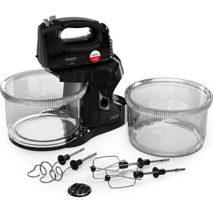 Smapp Handmixer Mixer mit Schüssel 451.88 2 Schüsseln schwarz Sicher einkaufen mit Lieferung nach Hause, Handmixer, Schwarz – Bild 1