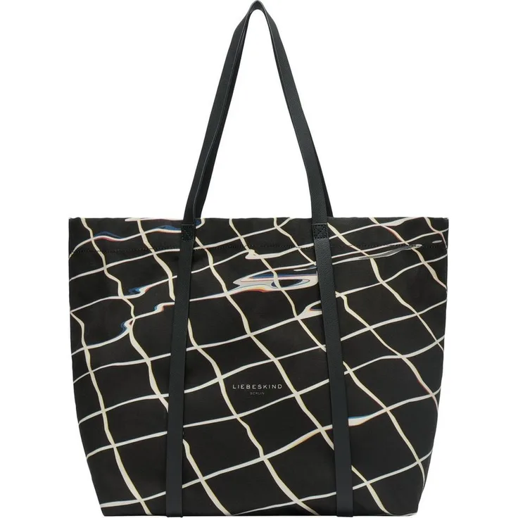 Liebeskind Berlin Shopper Aurora AURORA POOL PRINT, Textil, schwarz, mit Innentasche und Logoprägung - Preisvergleich