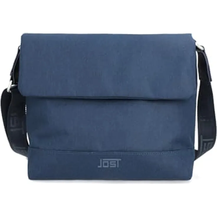 Jost Bodybag Bergen Shoulder Bag, Umhängetasche aus robustem Polyester, Schwarz, 27 x 12 x 23 cm