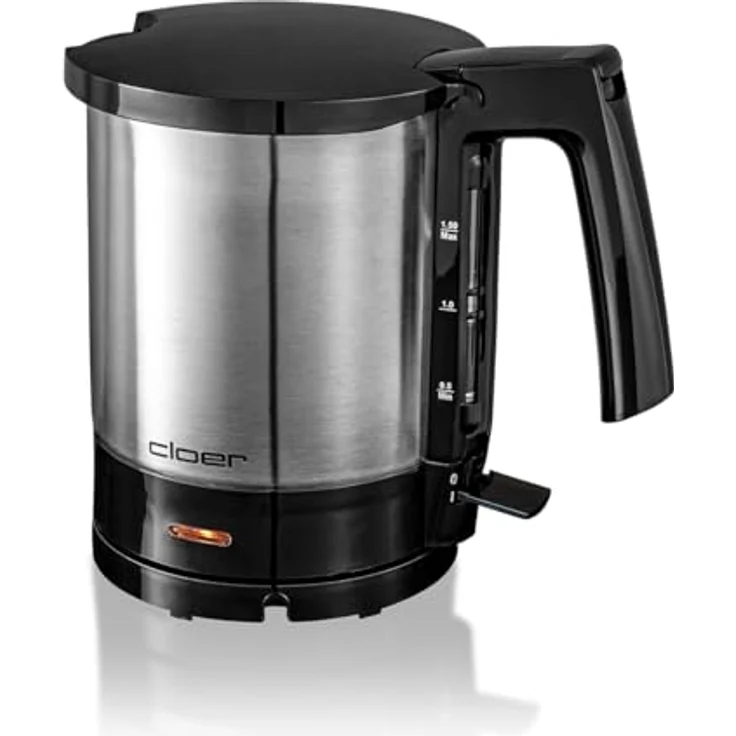 Cloer 4710 Wasserkocher, Edelstahl, 1,5 Liter, schwarz – Bild 2