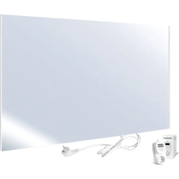 UMBRELLA® H450 Spiegel-Infrarotheizung 450 W, Thermostat TH12, elegantes Spiegelglas, moderne Carbon-Crystal-Technologie – Bild 1