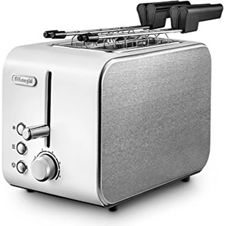 TOSTAPANE 550W 2SCOMP.RACCOGLI BRICIOLE BIANCO – Bild 1