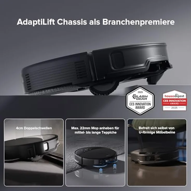 roborock Saros 10R Saugroboter mit Wischfunktion, Ultra-Slim Design, StarSight System 2.0, Zero-Tangle System – Bild 3