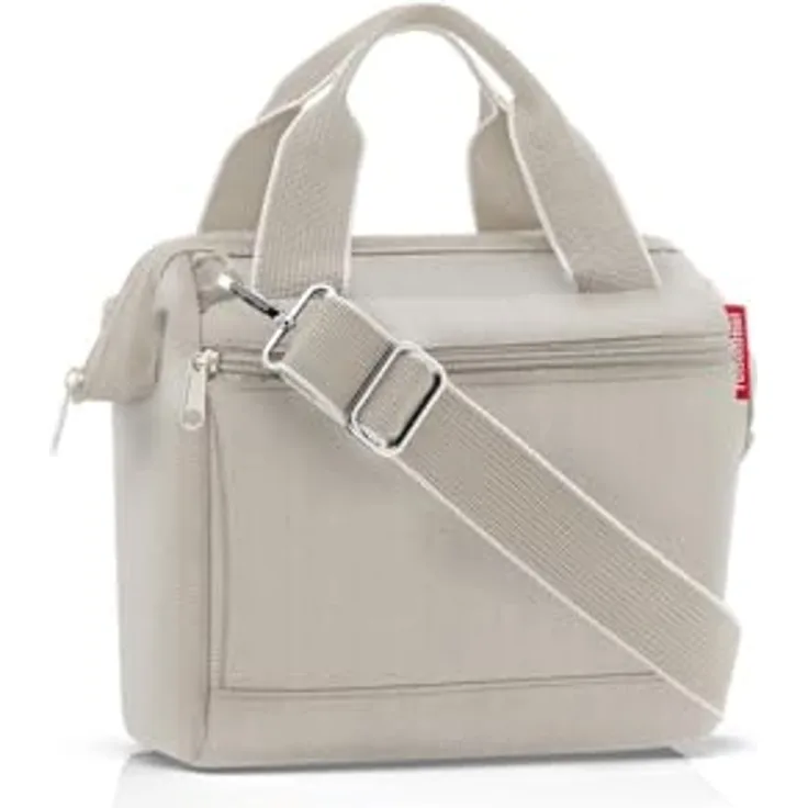 reisenthel allrounder cross herringbone sand – Kleine Crossbody Bag mit abnehmbarem und verstellbarem Schultergurt – Aus wasserabweisendem Material