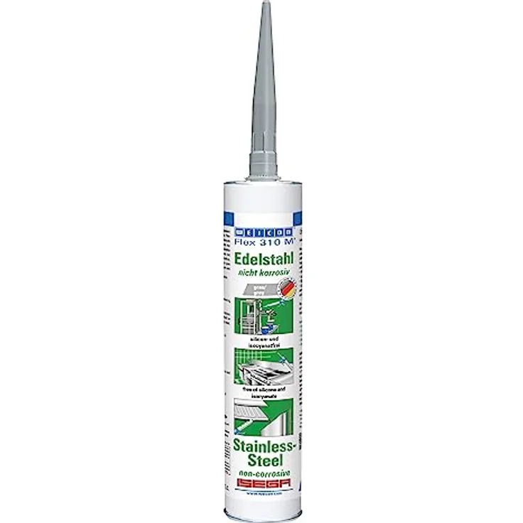 WEICON Flex 310 M Edelstahl 310 ml elastischer Klebstoff auf MS-Polymer-Basis 310 ml