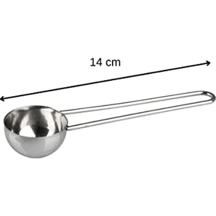 Fackelmann Kaffeedosierlöffel, Löffel aus Edelstahl, Messlöffel für Kaffee oder Matcha (Farbe: Silber), Menge: 1 Stück – Bild 4