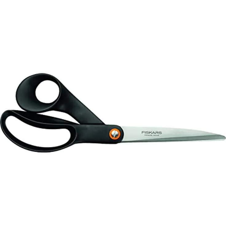 Fiskars Universalschere, Gesamtlänge: 24 cm, Qualitätsstahl/Kunststoff, Functional Form, Schwarz, 1019198