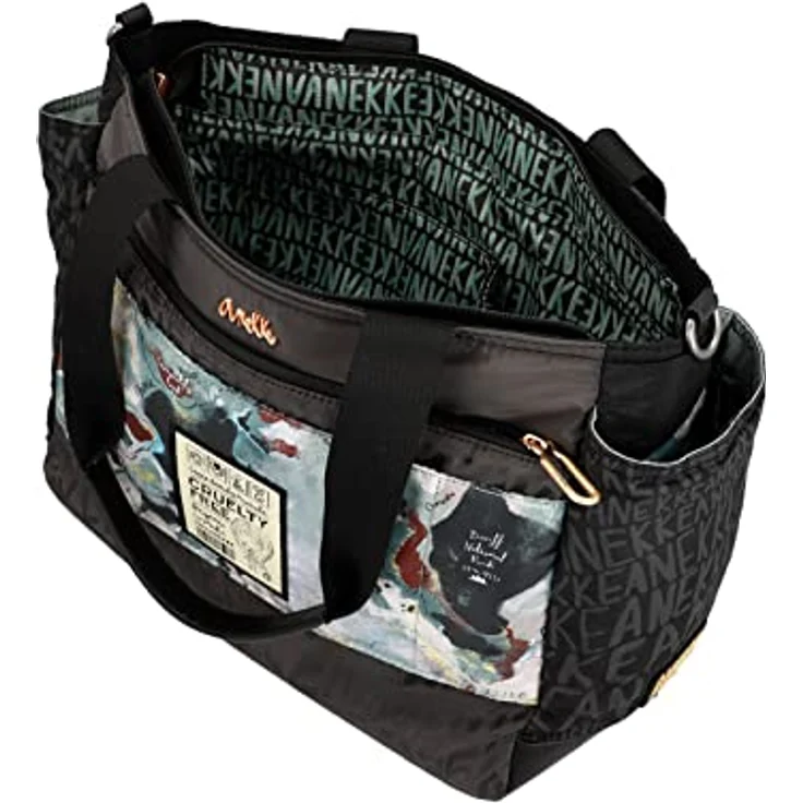 Anekke Nature Woods Schultertasche, 33 cm, Mehrfarbig, mit abnehmbarem und verstellbarem Trageriemen, strapazierfähigem Polyamid, praktische Taschen – Bild 6