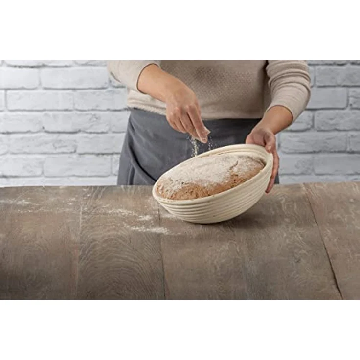 Zenker Gärkorb rund Ø27 cm – Gärkörbchen aus natürlichem Rattan für selbstgemachtes Brot – Versorgt Teig mit Sauerstoff für lockere und luftige Brote – Bild 3