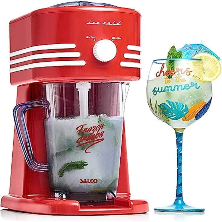 Salco SNC31 Retro Frozen Beverage Station Slush & Crushed-Ice, Eis-Herstellung zum Event, Retro-Design, 50er Jahre, Kindergeburtstag – Bild 2