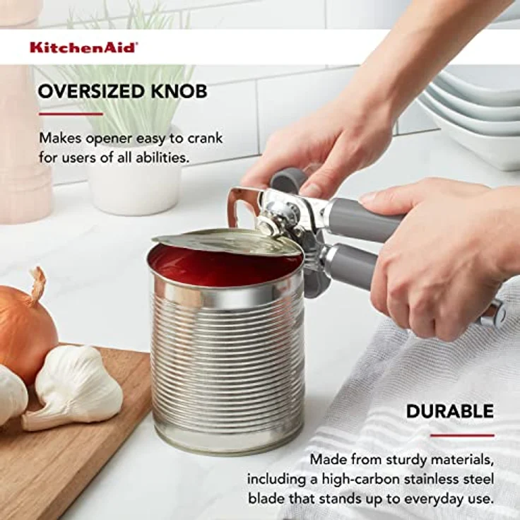 KitchenAid Multifunktions-Dosenöffner, grau, Einheitsgröße – Bild 4