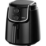 Midea MF-TN40D2 Airfryer XL, Heißluftfritteuse 4L,Dual Cyclone Technology, 90% Weniger Fett Heissluftfriteuse 1500W, 60min Timer, 200℃ Temperaturkontrolle, Automatischer Ausschaltfunktion,Schwarz