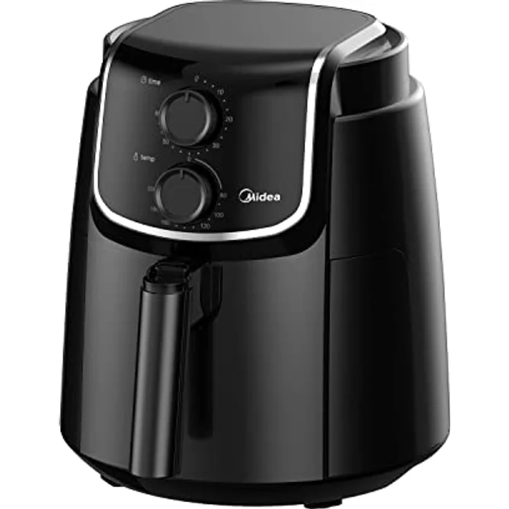 Midea MF-TN40D2 Airfryer XL, Heißluftfritteuse 4L,Dual Cyclone Technology, 90% Weniger Fett Heissluftfriteuse 1500W, 60min Timer, 200℃ Temperaturkontrolle, Automatischer Ausschaltfunktion,Schwarz – Bild 1