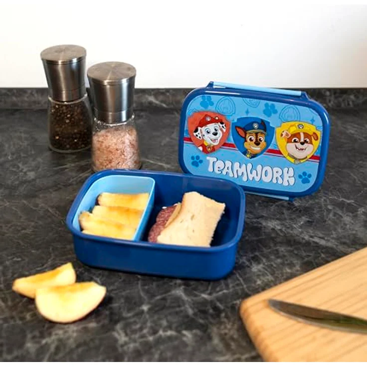 Scooli Lunchbox Paw Patrol, (Set, 2-tlg), mit Trinkflasche - Umweltfreundliche Brotzeitdose und Trinkflasche, langlebig und auslaufsicher – Bild 6