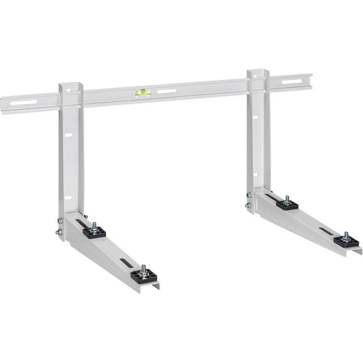 InLine Halterung für Split-Klimaanlage, hochbelastbare Stahlkonstruktion mit verstellbarer Breite, bis 140 kg, Weiss