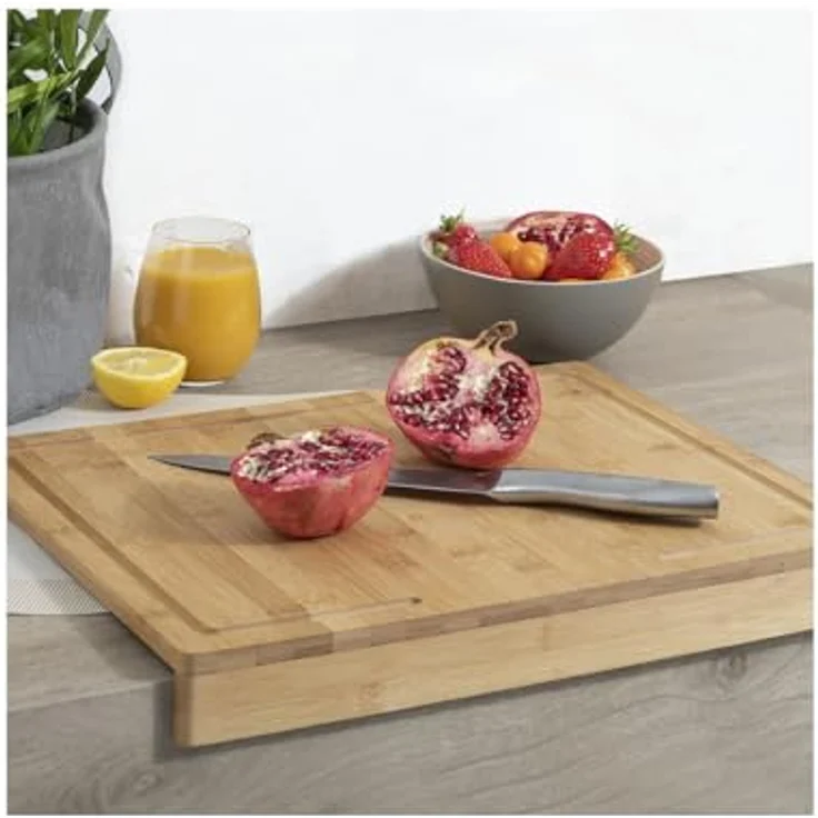 Bamb Schneidebrett + Flansch 35x24, ohne Guss – Bild 3