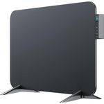 BR Bringer Metall Infrarotheizung 450 Watt mit Smart Thermostat und Fernbedienung, WIFI und App, Energiesparend - Deutsche Qualitätsmarke (schwarz)