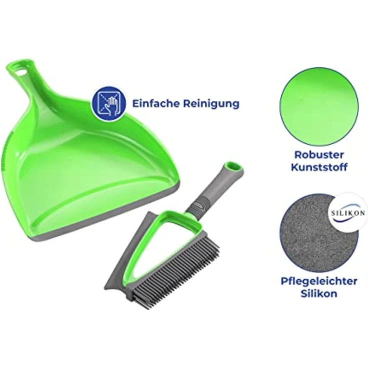 Maximex Kehrgarnitur Nass & Trocken Kehr-Set DUO, (2-tlg) mit Silikonabzieher – Bild 5