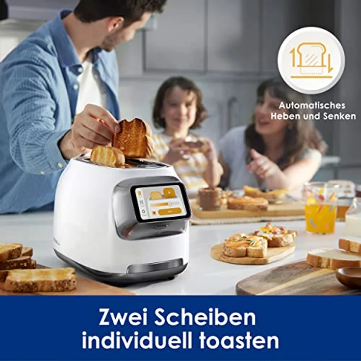 Tineco TOASTY ONE Smart Toaster, Touchscreen, 2-Scheiben-individuell-toasten, automatisches Anheben und Absenken, End-Edelstahl-Design. 4 verschiedene Modi – Bild 5