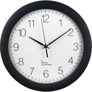 Relaxdays Wanduhr 29,5 Cm - Analog Küchenuhr Mit Holzoptik, Batteriebetrieben