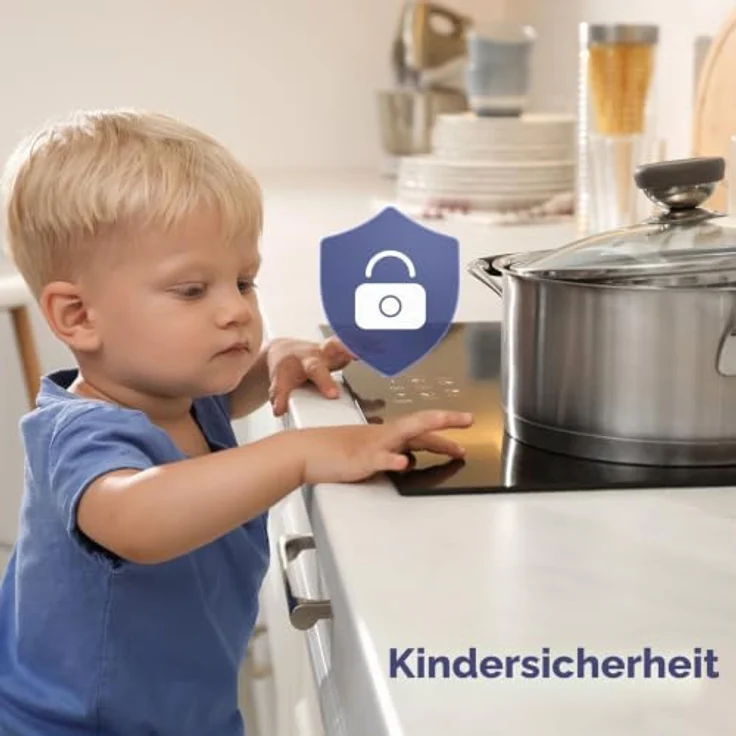 CIARRA Induktionskochfeld CABBIH4, 60cm, 9 Leistungsstufen, 4 Kochzonen mit Touch Control und Timer-Funktion – Bild 4