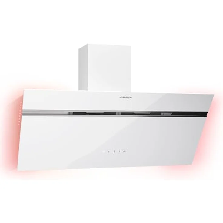 Klarstein Alina Dunstabzugshaube - 60 cm Kopffreihaube, 600 m³/h, Touchpanel, A Energieeffizienz, LED Beleuchtung, 63 dB, Umluft & Abluft, Schwarz – Bild 1