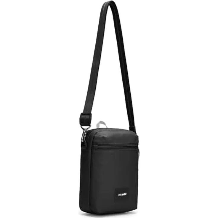 Pacsafe Umhängetasche Go Festival Crossbody Bag, Diebstahlschutz, RFID Blocker, Jet Black – Bild 4