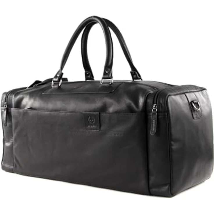 Strellson Hyde Park Reisetasche, 58 cm, 100% Leder, schwarz – Bild 2