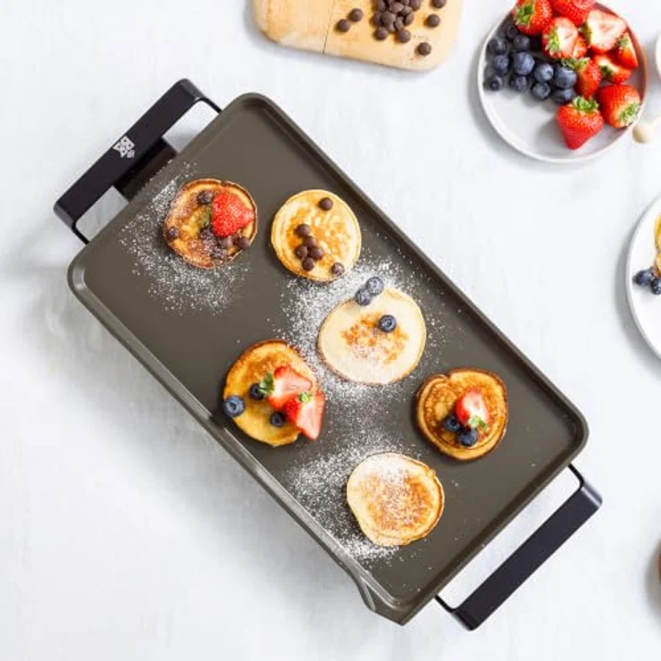 BK Connect Bakplaat Teppanyaki 55x26 cm CC007934-001, Tischgrill mit PFAS-freier Keramik-Nicht-Stick-Beschichtung, Blau, 5 Temperaturpositionen, ideal für bis zu 8 Personen – Bild 2