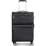 Bugatti Koffer Go Light Soft 4 Rollen Trolley M 67 cm Schwarz (63 l, M)