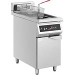 Royal Catering Induktionsfritteuse 30L Gastro 380V Timer LED, 10000 W, Silbern