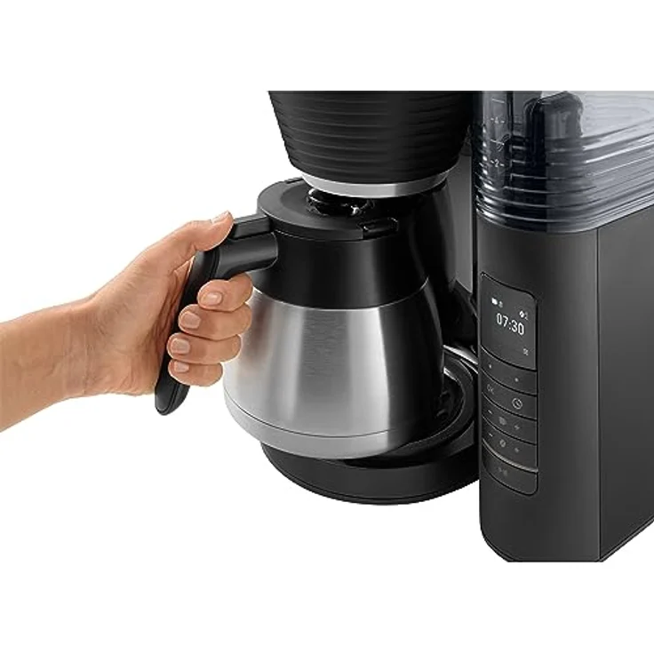 Melitta AromaFresh Pro X Therm - Filterkaffeemaschine - integriertes Mahlwerk - mit Thermoskanne - einstellbarer Mahlwerk - Tropfstopp - 8 Tassen - Schwarz (1030-12) – Bild 3