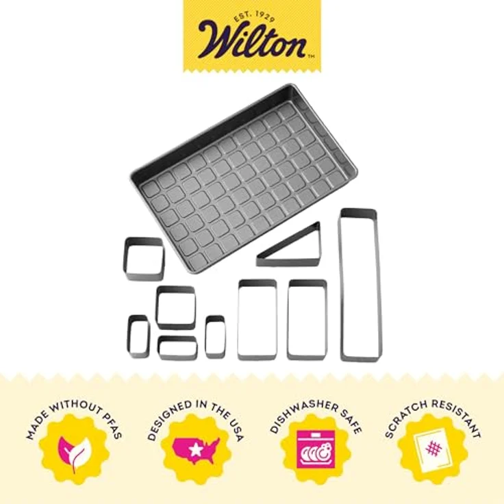 Wilton Countless Celebrations Zahlen- und Buchstaben- Kuchenform, antihaftbeschichtet, 36,8 x 22,8 cm – Bild 6