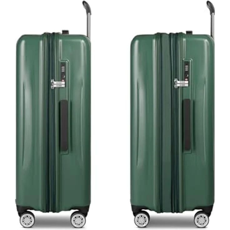 Brics Cervia 2.0, Hartschalenkoffer Trolley L 77 cm, 4 Rollen, Dehnfalte, Grün, (107 l) – Bild 3