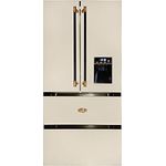 Kaiser Küchengeräte Side-by-Side KS 80425 ElfEm, 83 cm breit, 183 cm hoch, 83.6 cm breit, Retro Kühlschrank, Side-by-Side Kühl Gefrier Kombi, No Frost 506 L, AD/BE