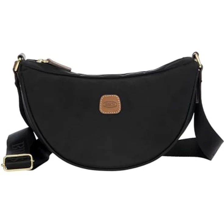 Brics X-Collection Umhängetasche 28 cm, Nylon, Schwarz, mit Reißverschluss und verstellbarem Riemen – Bild 2
