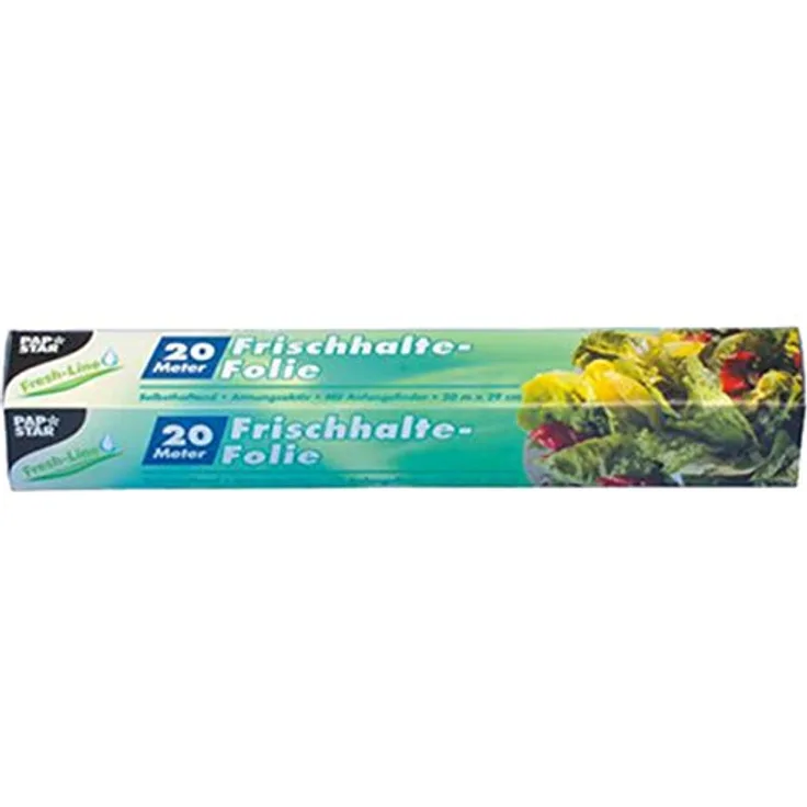 PAPSTAR Frischhaltefolie, LDPE-Folie, Silber, 30 x 29 x 30 cm
